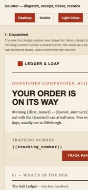 Preview page at phone width