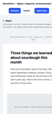 Preview page at phone width