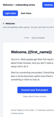 Preview page at phone width